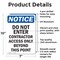 Signmission Do Not Enter Contractor Access OSHA Notice Sign, Aluminum, 7in W x 10in L, 2PK OS-2PACK-NS-A-710-V-11177 - alternate 2